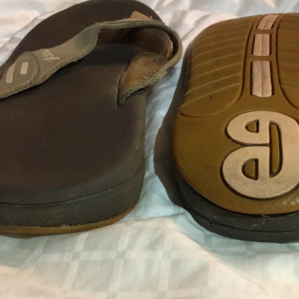 Free Reef pink & brown slap flip flop - Picture 3 of 7